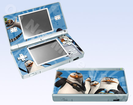 Nintendo DS Lite Skin Vinyl Decal   Madagascar Penguins #2  
